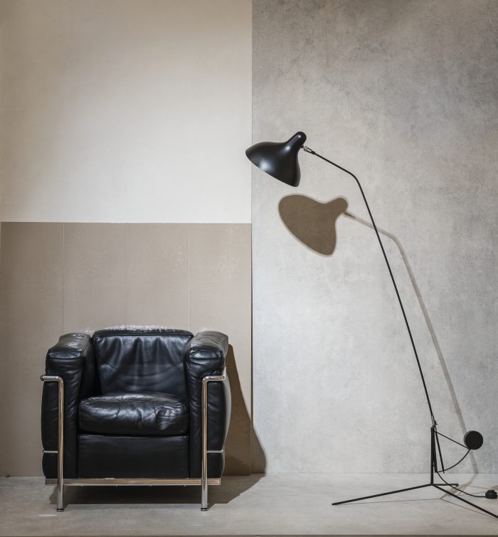 Aplicação de revestimento em concreto aparente